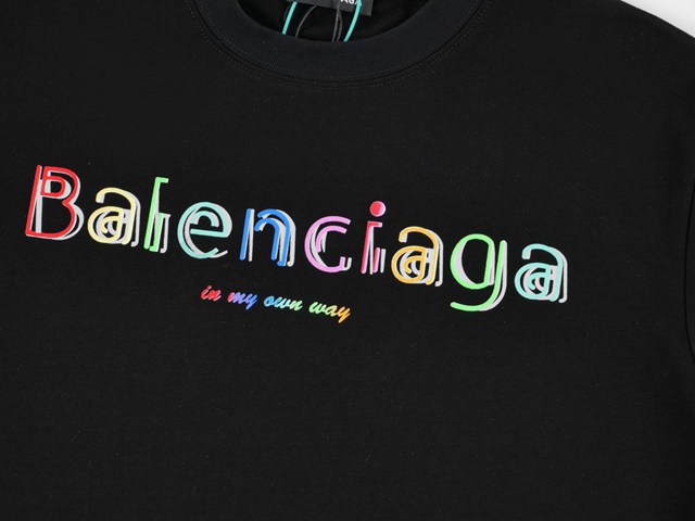 Balenciaga專櫃巴黎世家2023SS新款印花T恤 男女同款 tzy2866